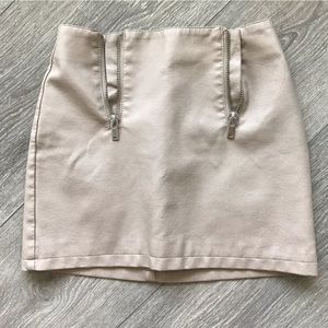 Double zipper miniskirt